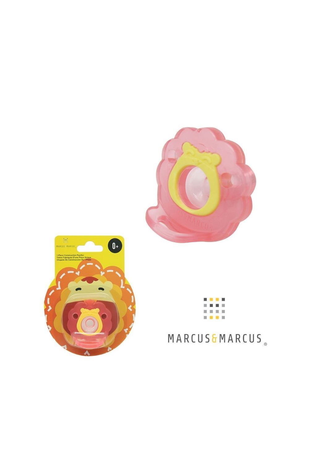 Marcus & Marcus 1-piece construction pacifier - Marcus the lion