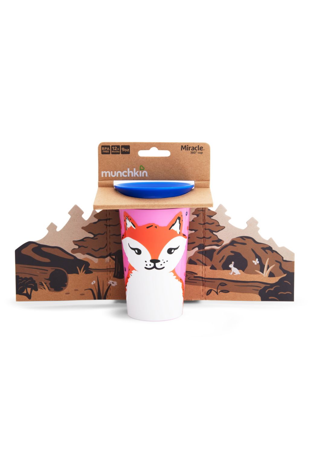 Munchkin Miracle® 360° WildLove Sippy Cup 266ml - fox 