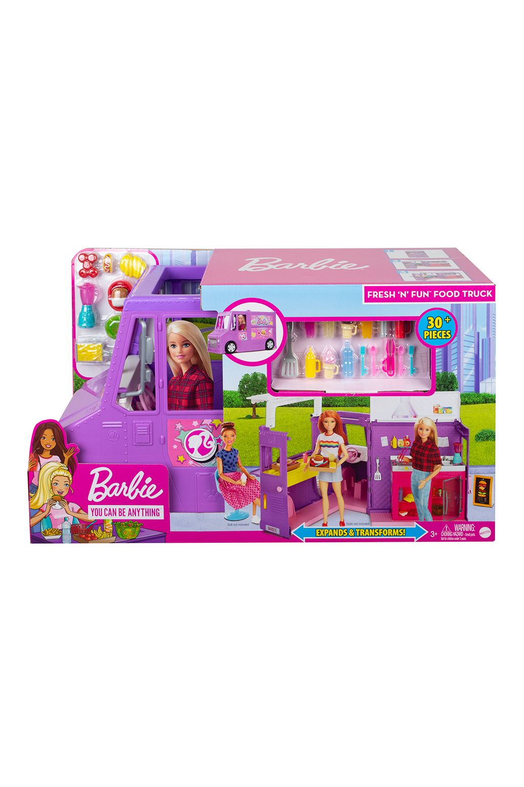 Barbie fresh n fun food truck playset sale