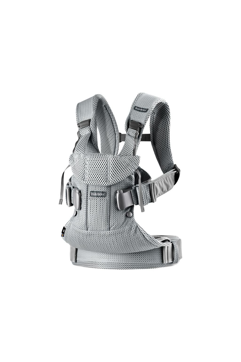 Sistem de purtare pentru bebeluși BabyBjörn One 3D Mesh - argintiu