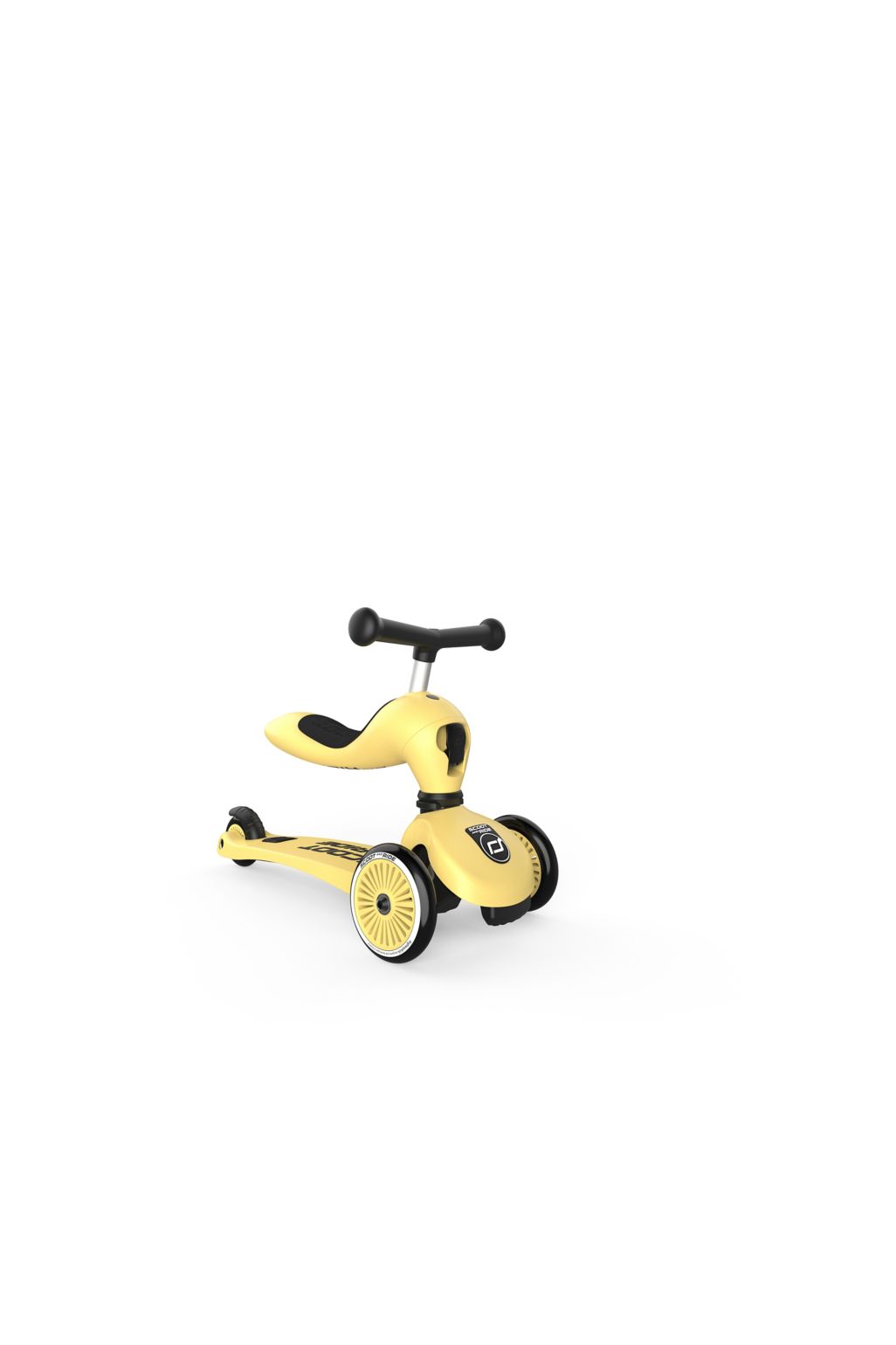 Scoot and Ride Highwaykick 1 2 in1 Kickboard with Seat - lemon