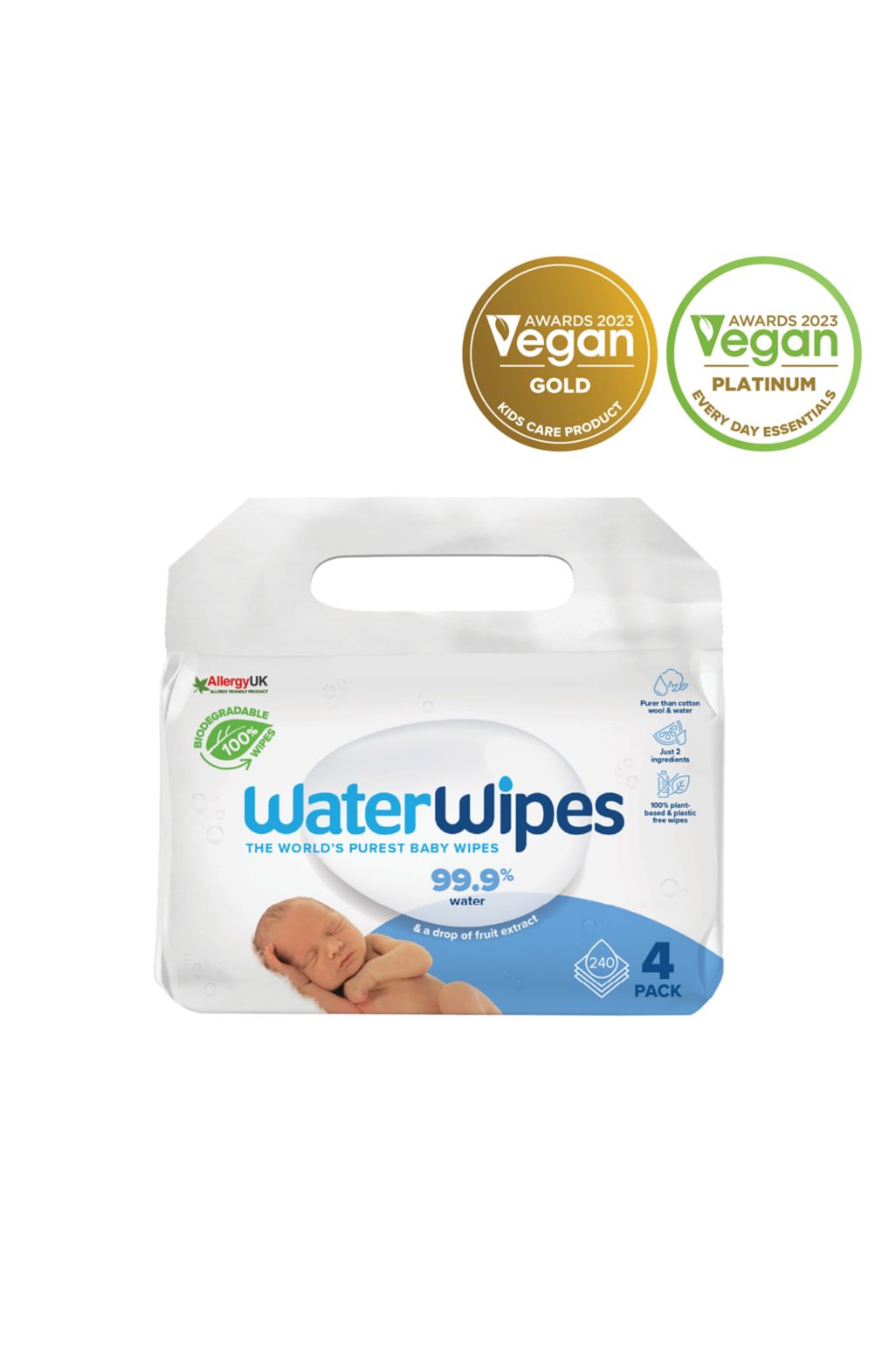 WaterWipes Bio 4 x 60-pachet