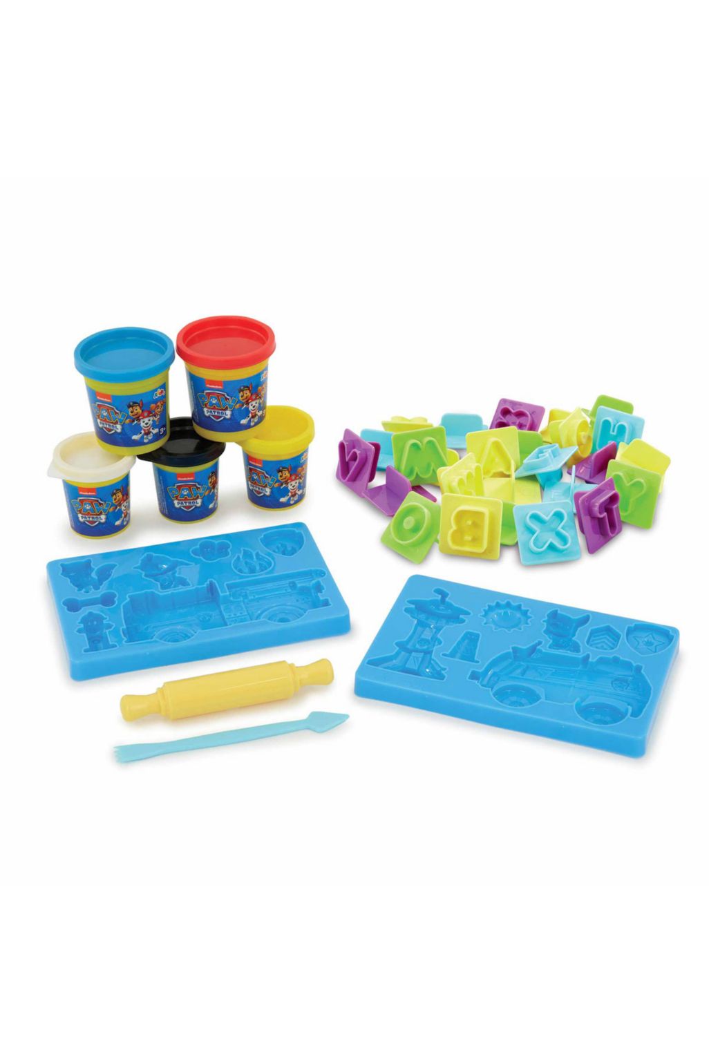 Nickelodeon Paw Patrol Chase Marshall s Adventure Dough Playset doh accessories