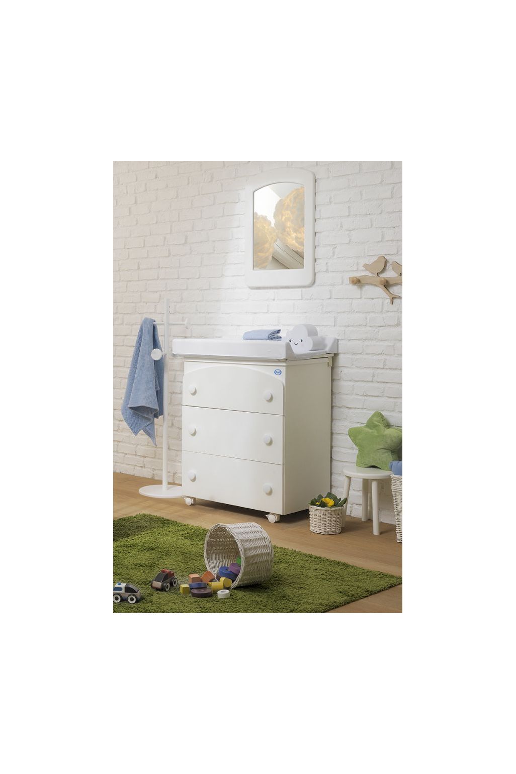 Pali Tris Baby Bath Changer white dressers