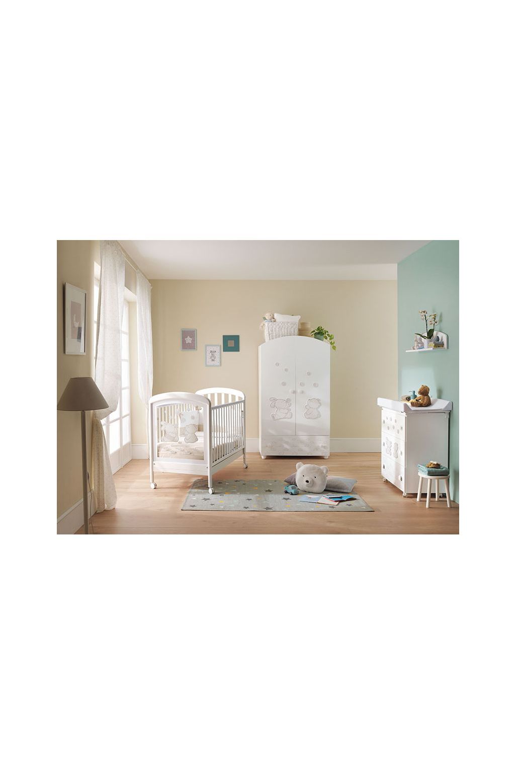 Pali Dodo Pat pentru Copii - alb