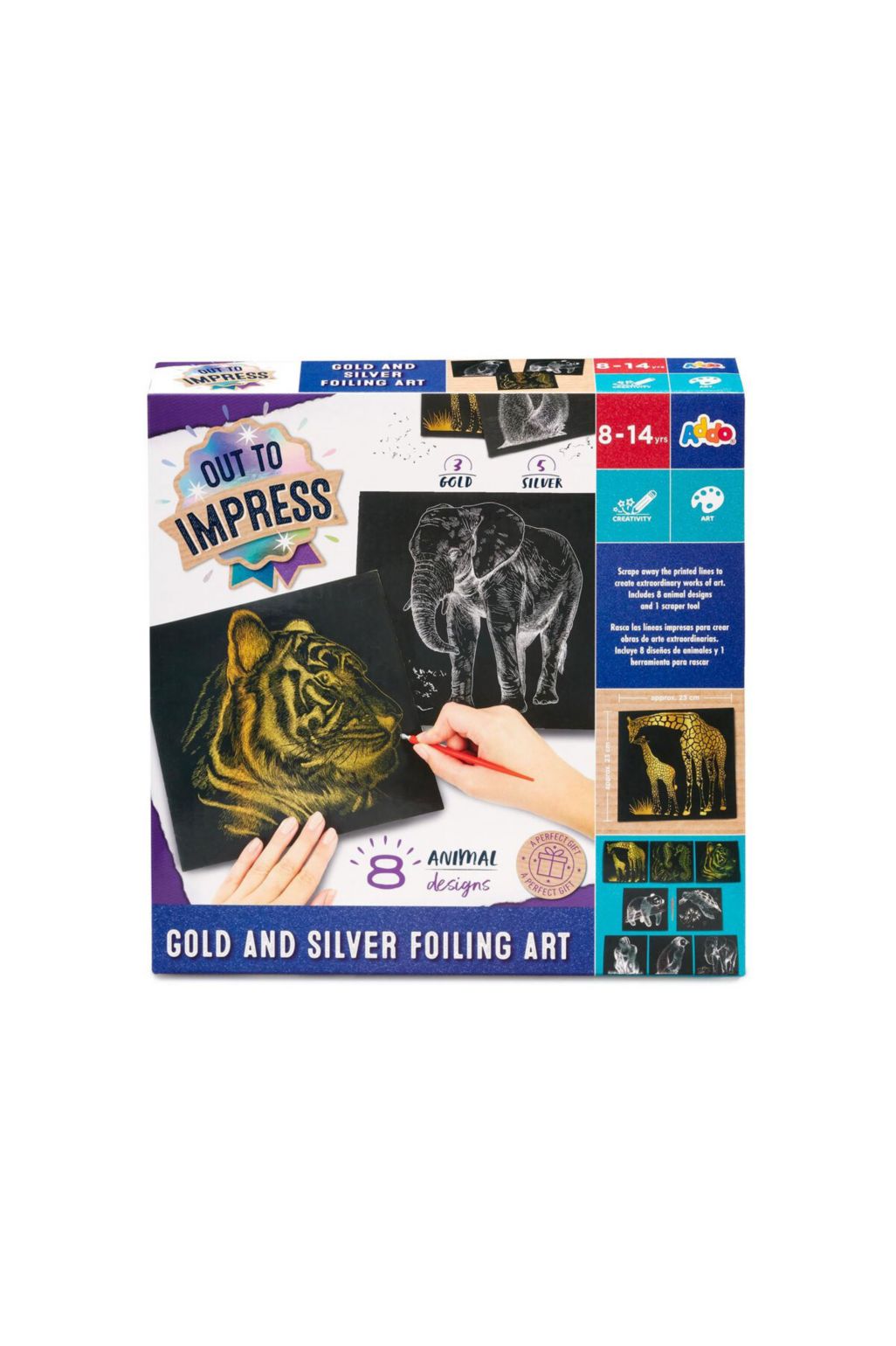 Out to Impress Gold and Silver Foiling Art - craft kits