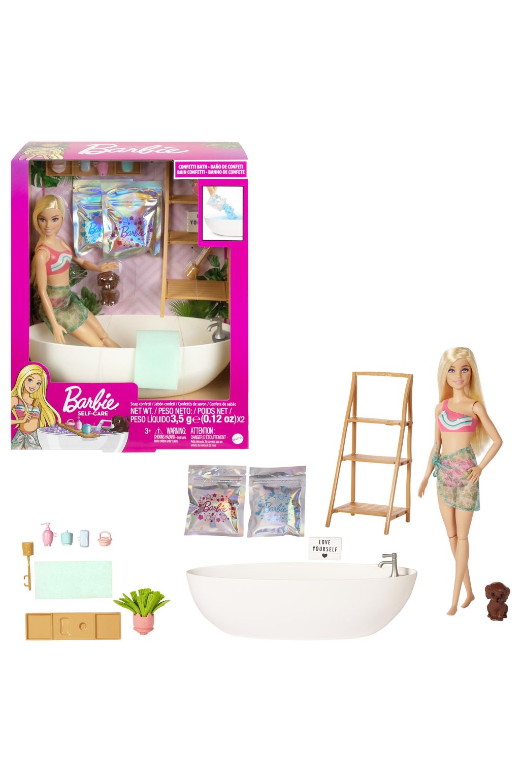 Barbie® Confetti Bathtub and Doll Playset dolls & babies