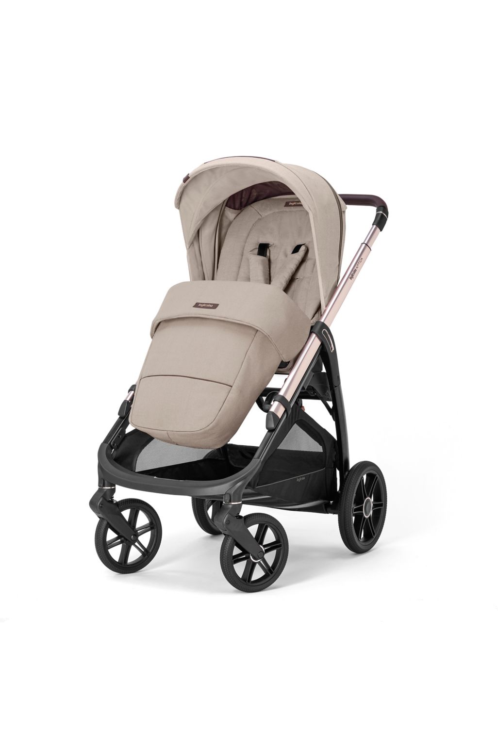 Inglesina Aptica Stroller palladio black chassis pashmina beige fabrics pushchairs