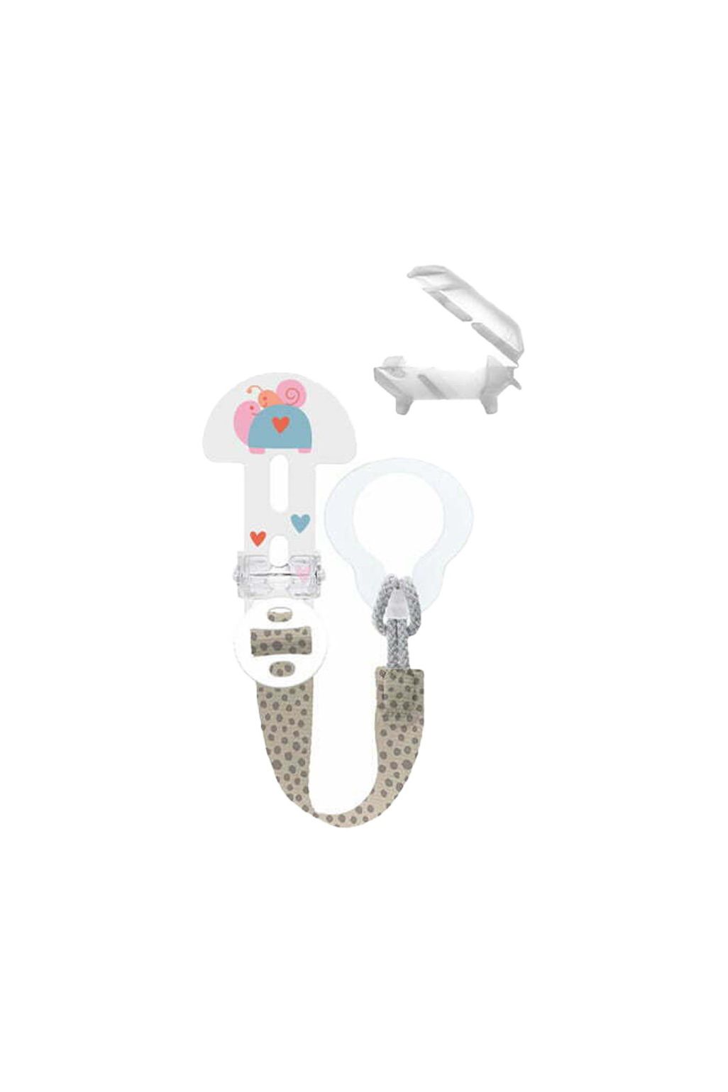 Mam Perfect 6+ luni & Clip it! - Suzeta și Clip - pentru fetițe