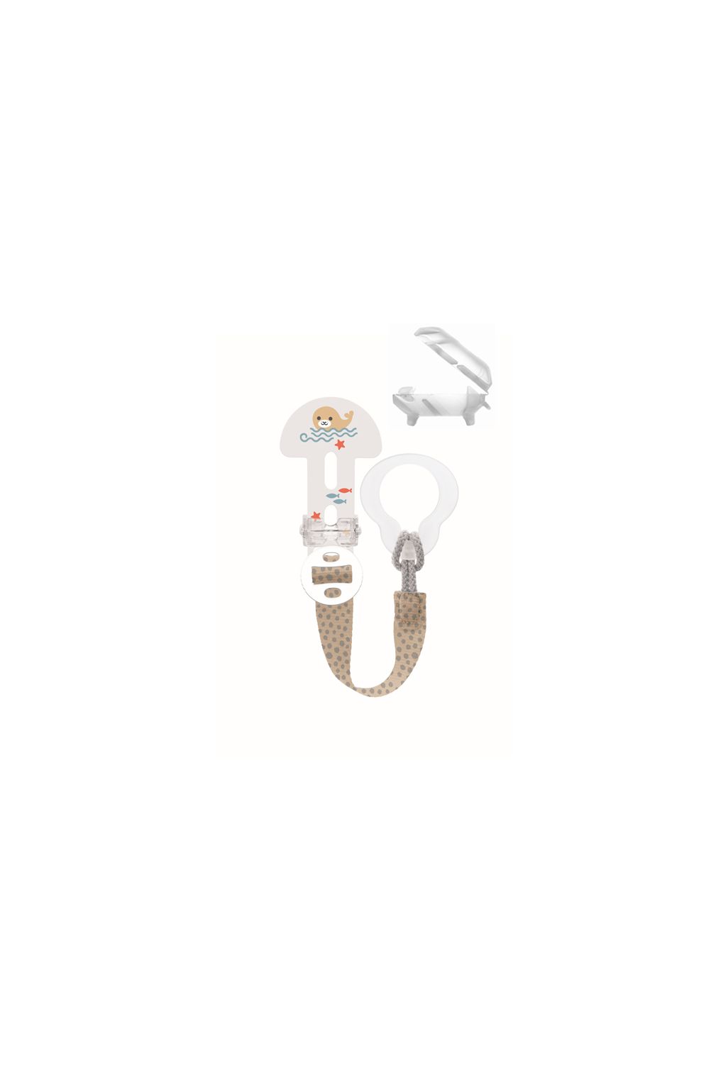 Mam Perfect 6+ luni & Clip it! - Suzeta și Clip - unisex