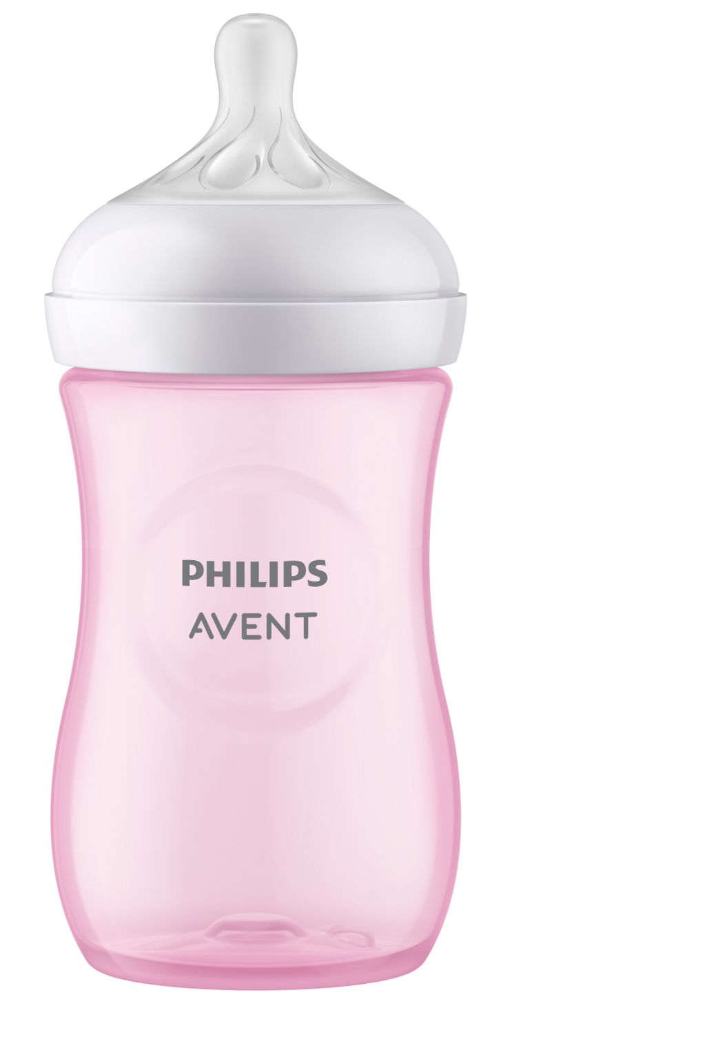 Avent Natural Response, biberon PP 1 lună+, 260ml - roz