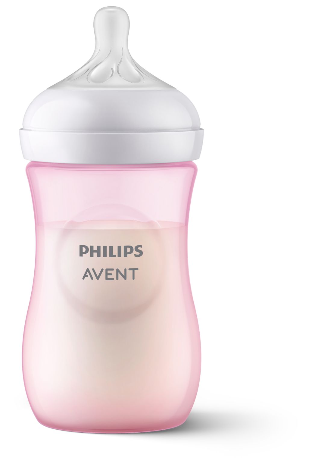 Avent Natural Response, biberon PP 1 lună+, 260ml - roz