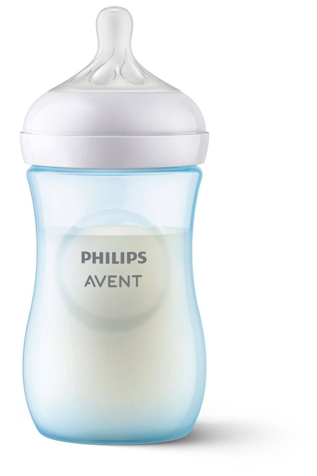 Avent Natural Response, biberon PP 1 lună+, 260ml - albastru