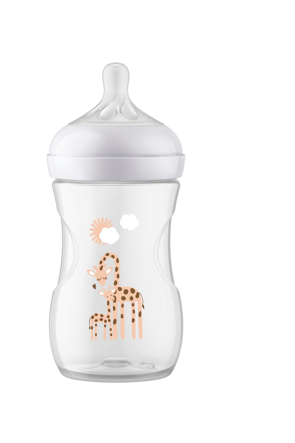 Avent Natural Response Baby Bottle PP 1+m 260ml - girafa
