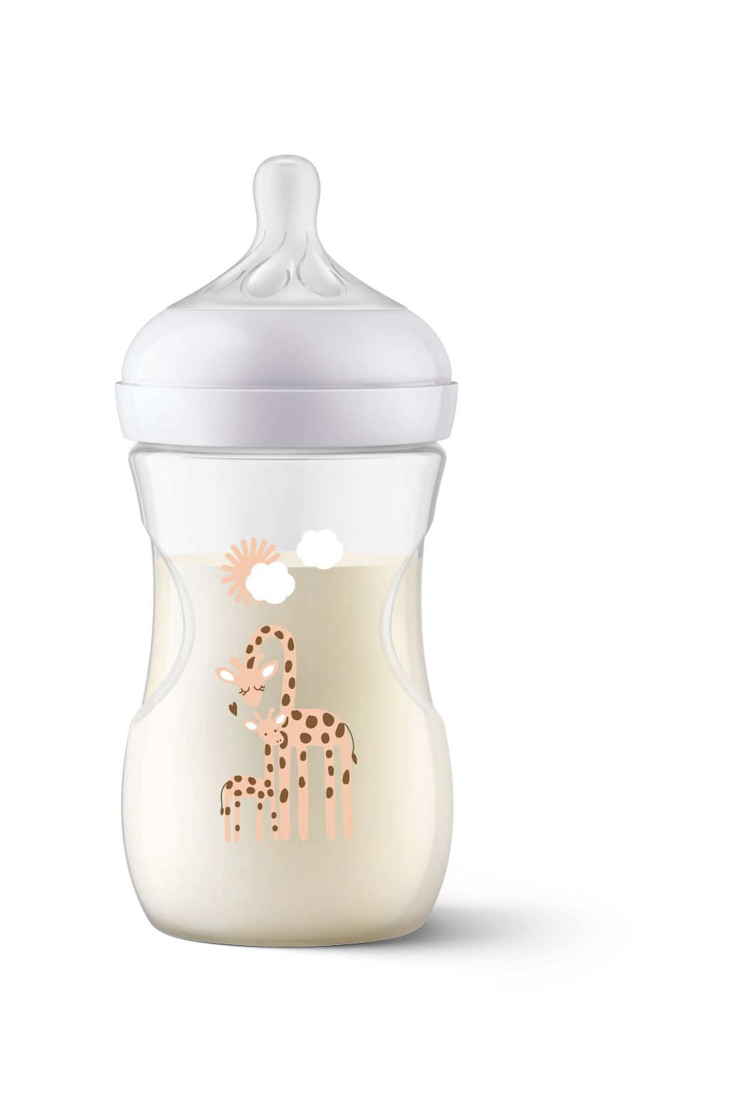 Avent Natural Response Baby Bottle PP 1+m 260ml - girafa