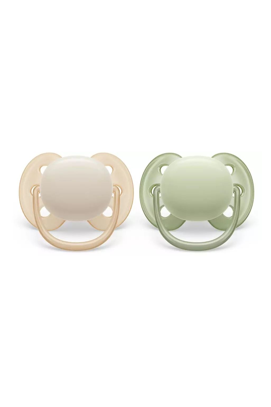 Philips Avent Suzeta Ultra Soft 0-6 luni - alb/verde