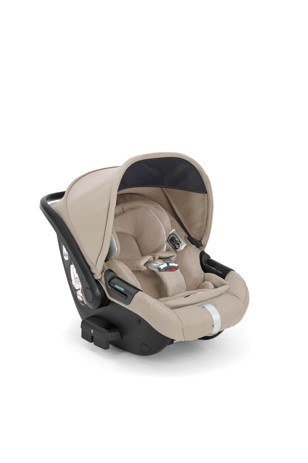 Inglesina Aptica Kit System Quattro Darwin Recline Car Seat pashmina beige fabrics palladio black chassis travel systems