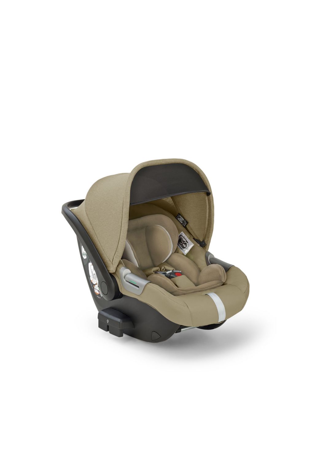 Inglesina Kit System Electa Quattro Darwin Infant Car Seat dumbo caramel fabrics total black chassis travel systems