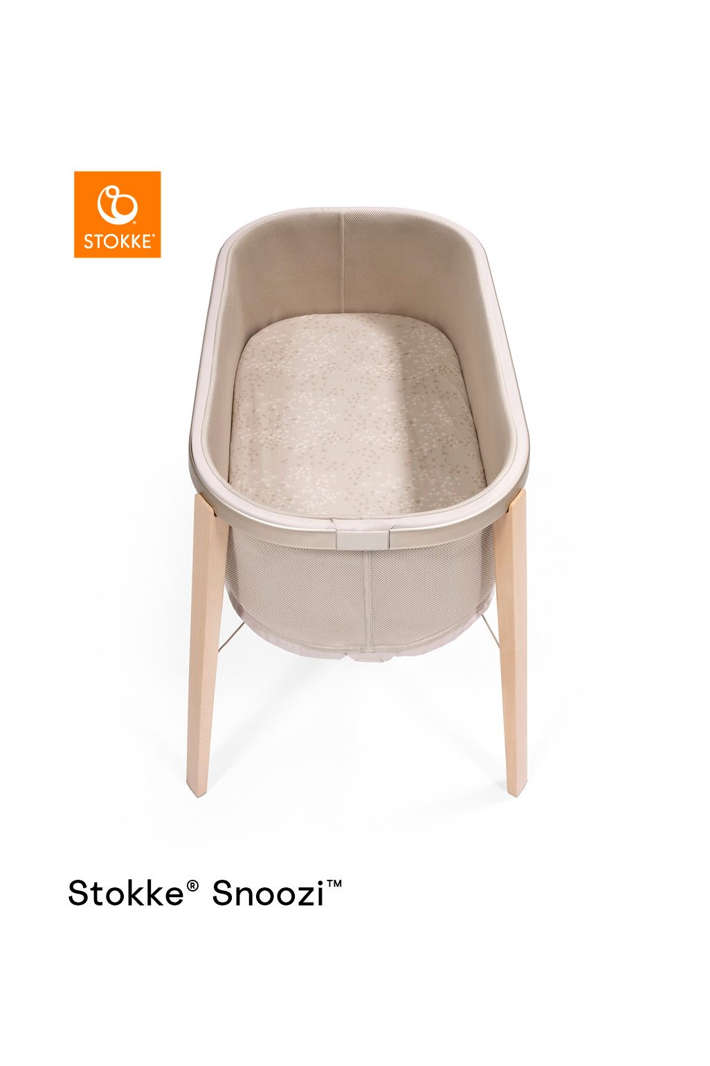 Stokke® Snoozi™ Cearșafuri Elastice - bej papadie/vanilie crem