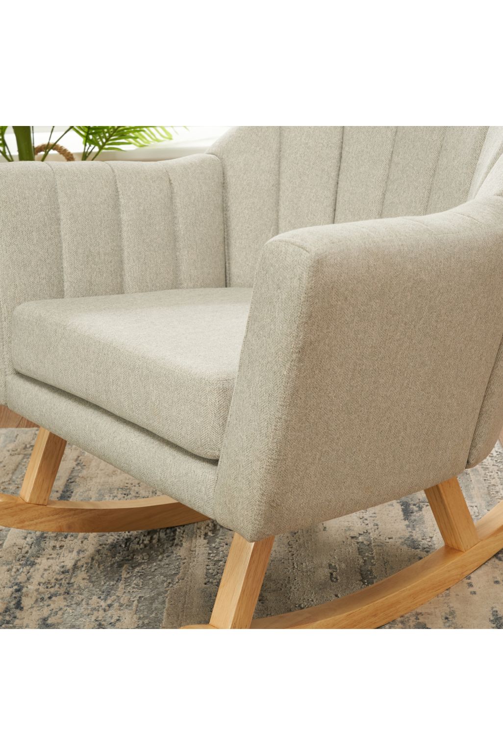 Set Scaun Balansoar & Taburet Tutti Bambini Jonah - pietriș