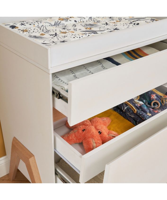 Tutti Bambini Fuori συρταριέρα - white/light oak