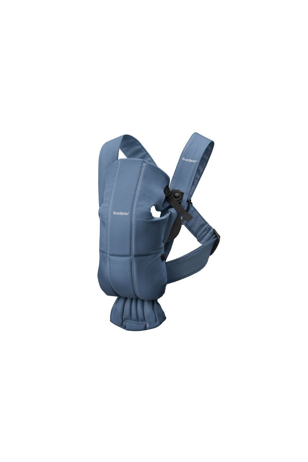 BabyBjörn Mini Baby Carrier - woven/vintage indigo