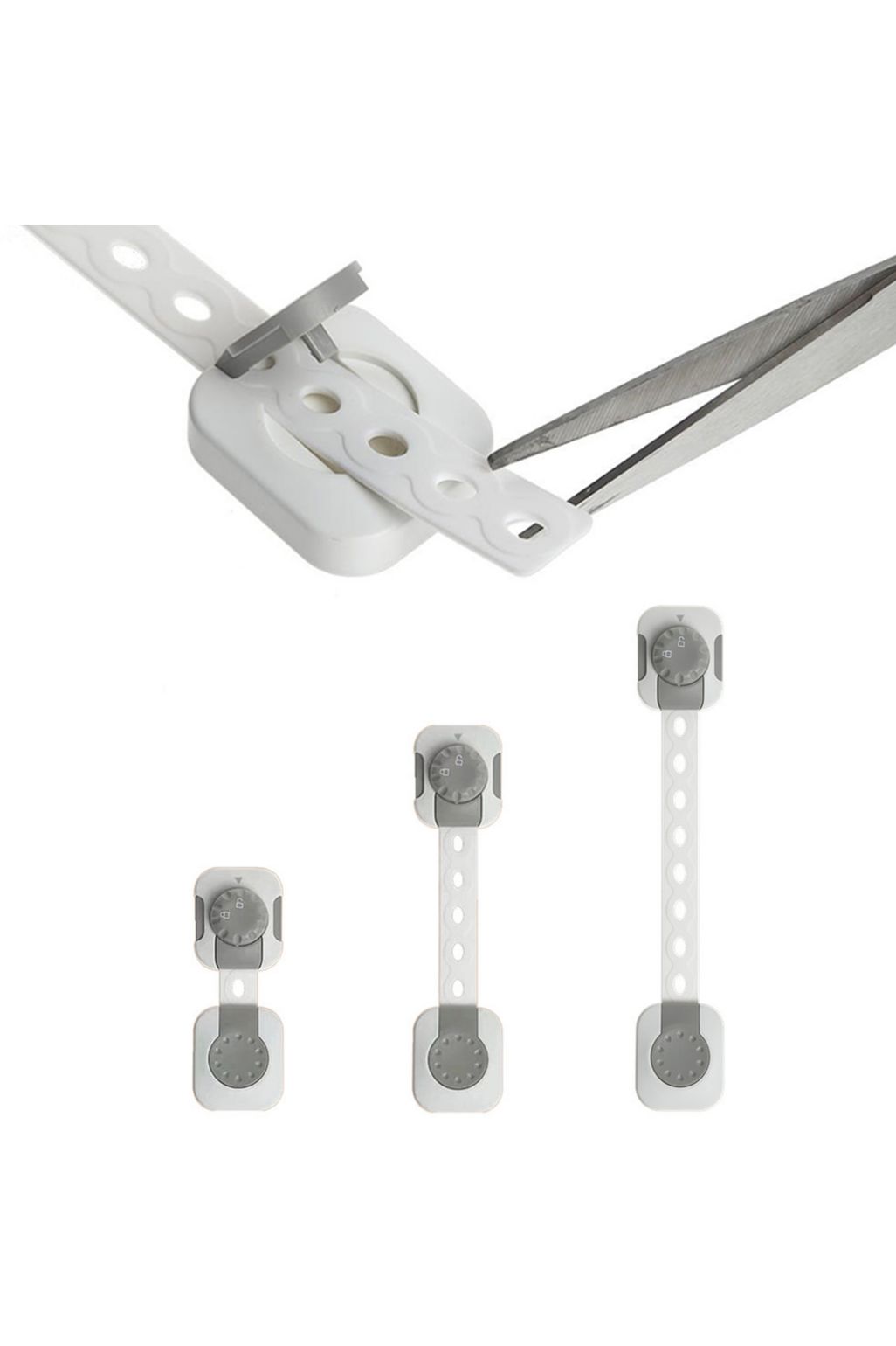 Sipo Adjustable Child Safety Cabinet Locks - 6 pack
