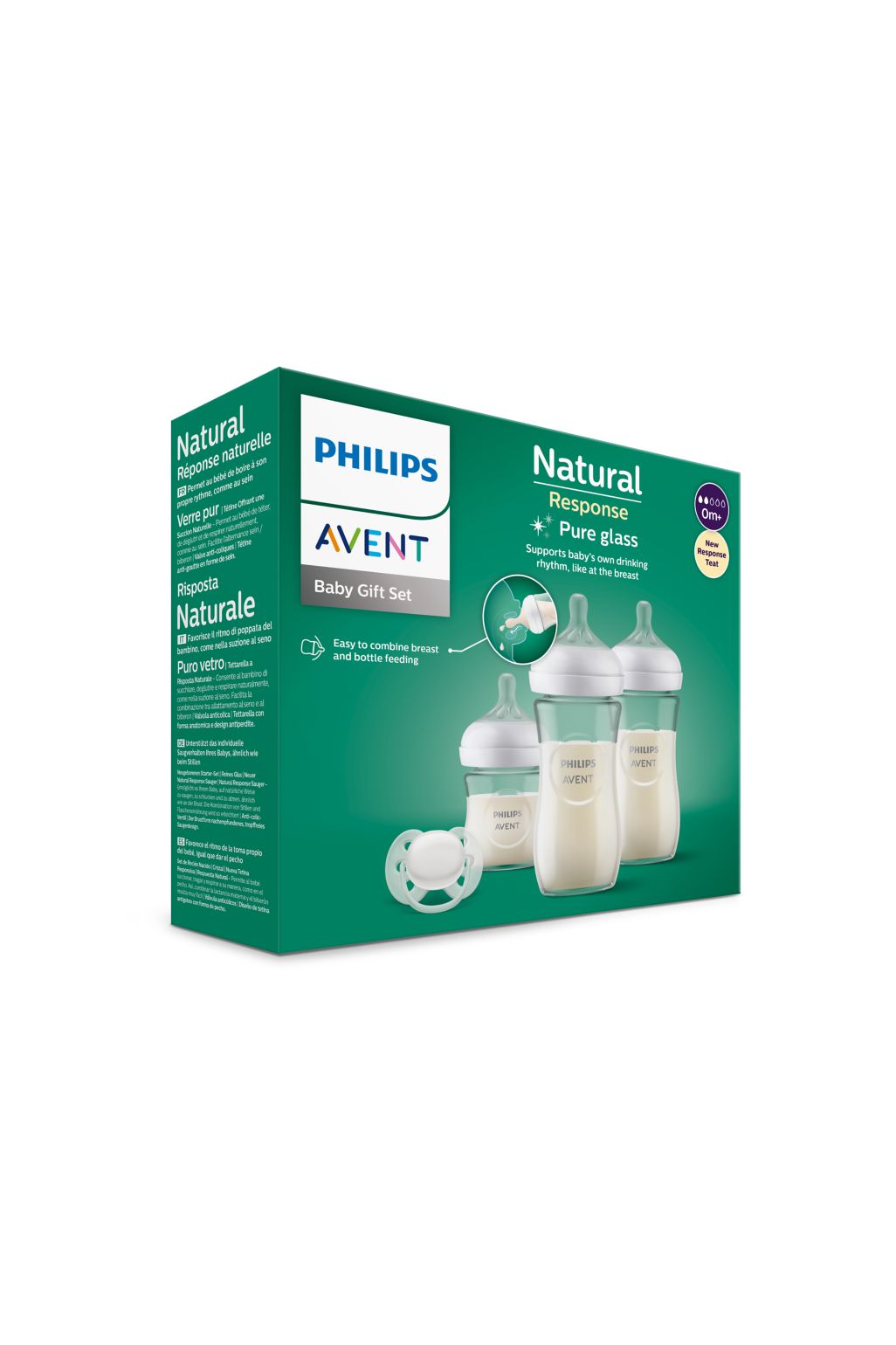 Philips Avent Natural Response Set Cadou pentru Nou-Născuți din Sticlă