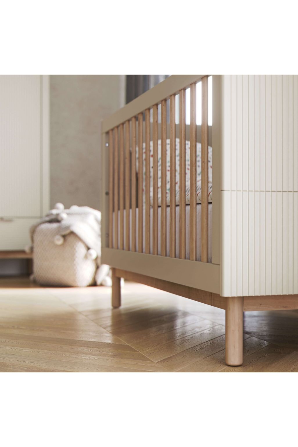 Pat de Copii Pinio Miloo 70x140 cm - champagne