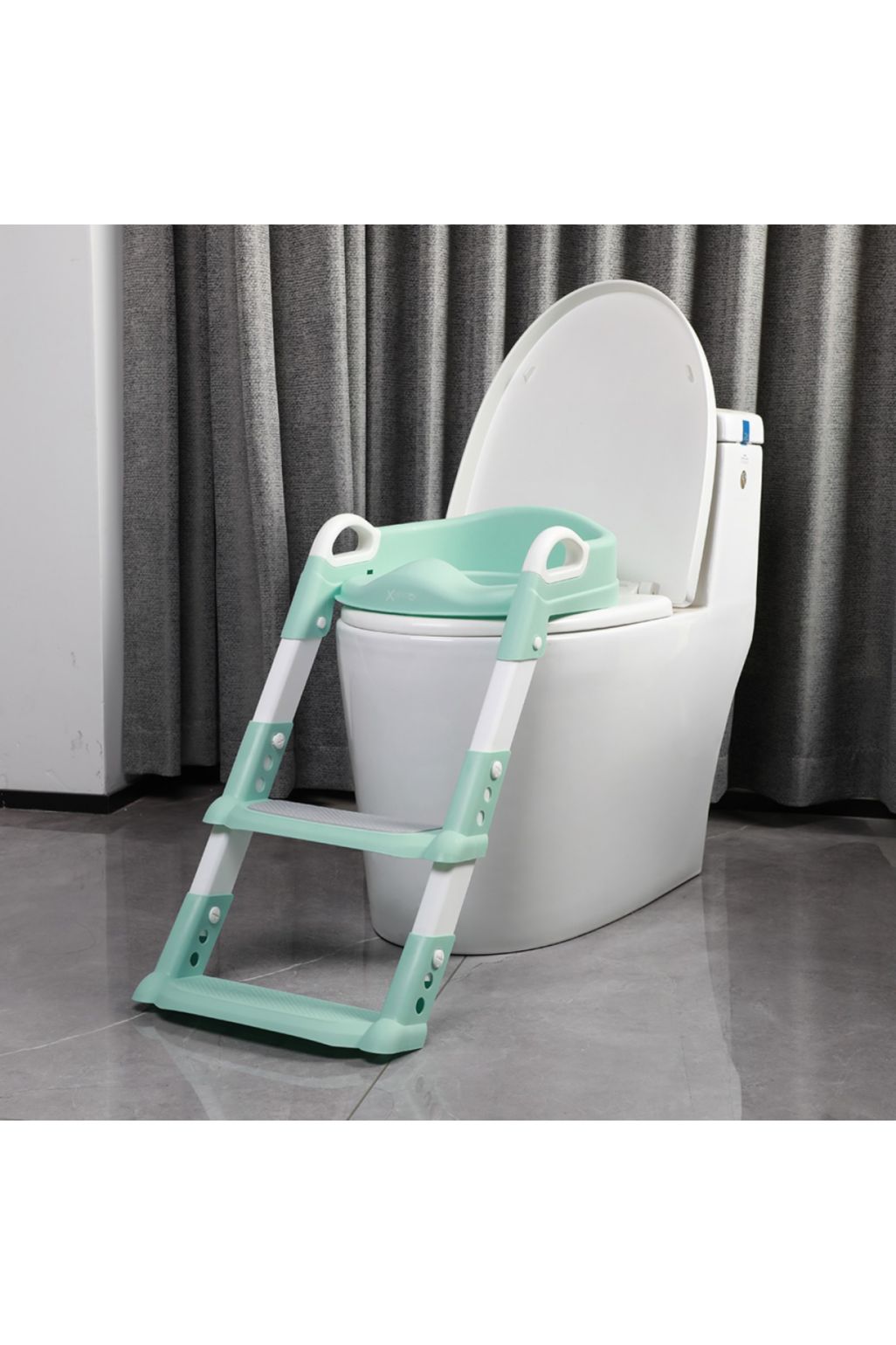 X-Treme Baby Training Toilet Seat with Steps - mint