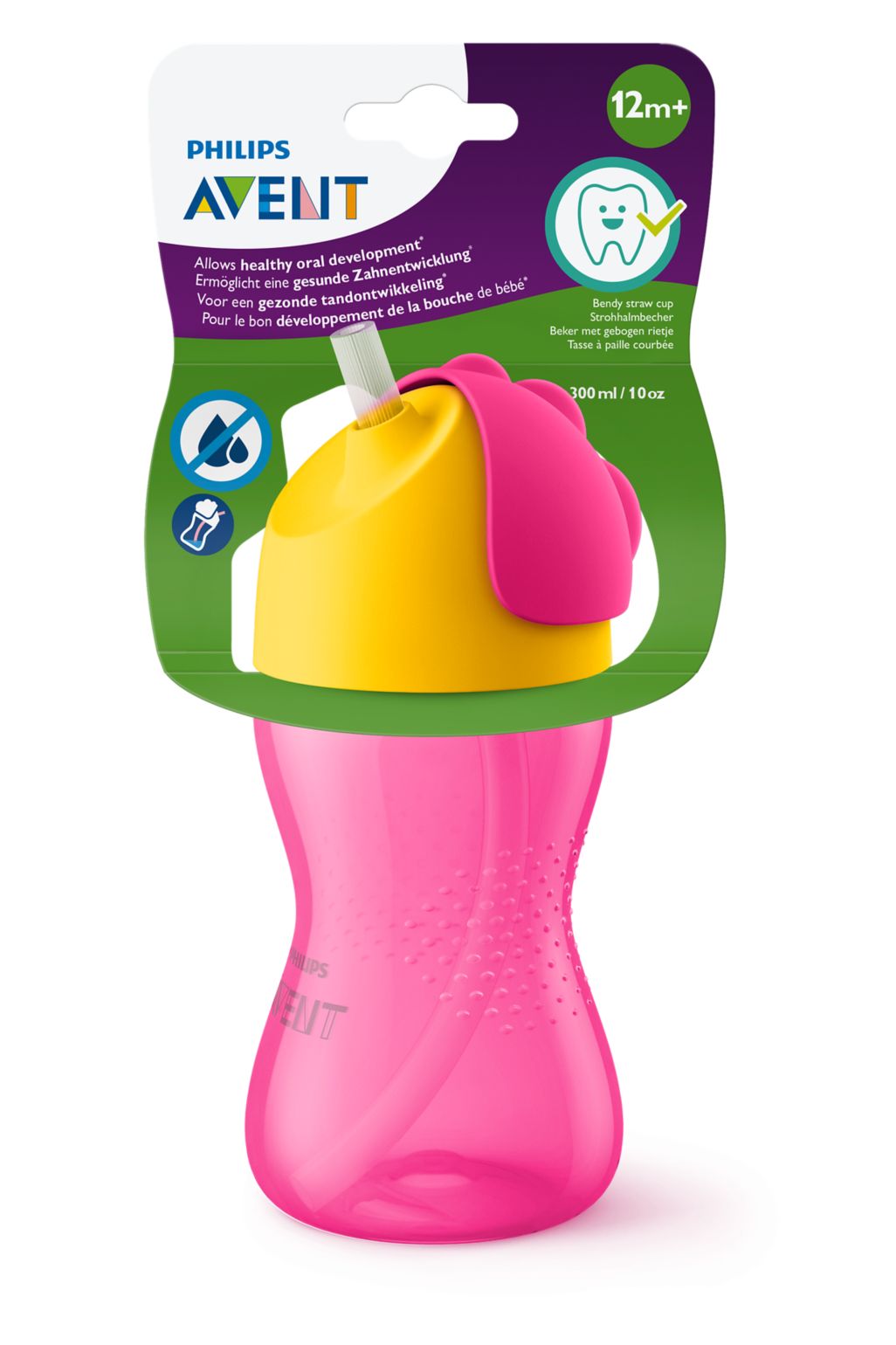 Philips Avent straw cup 300 ml - girl
