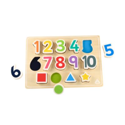 Early Learning Centre Wooden Shape And Number Puzzle