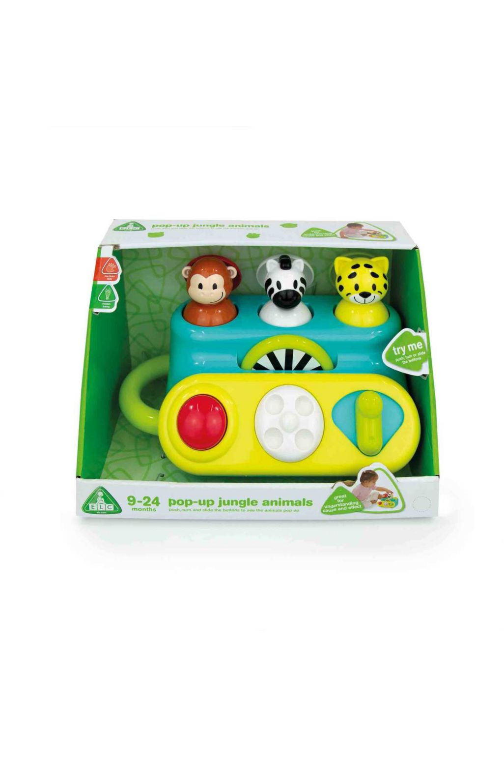 ELC pop up jungle animals sensory toys