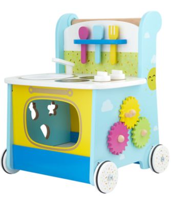 elc wooden activity kitchen walker