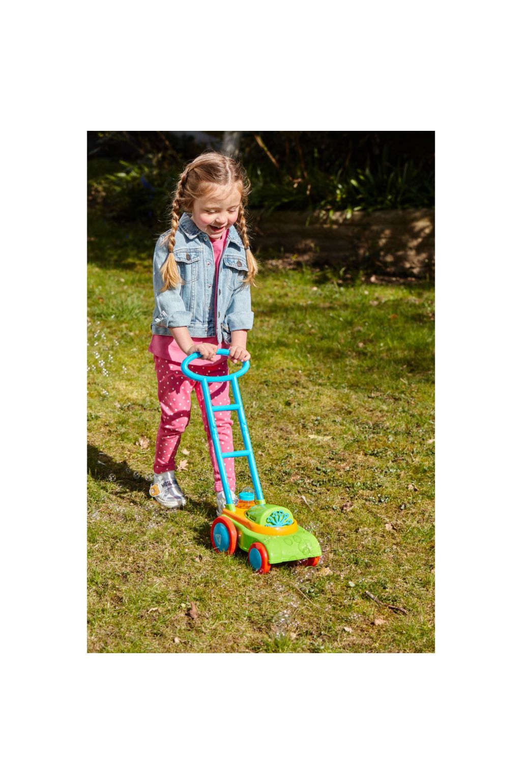 Girl bubble lawn mower on sale