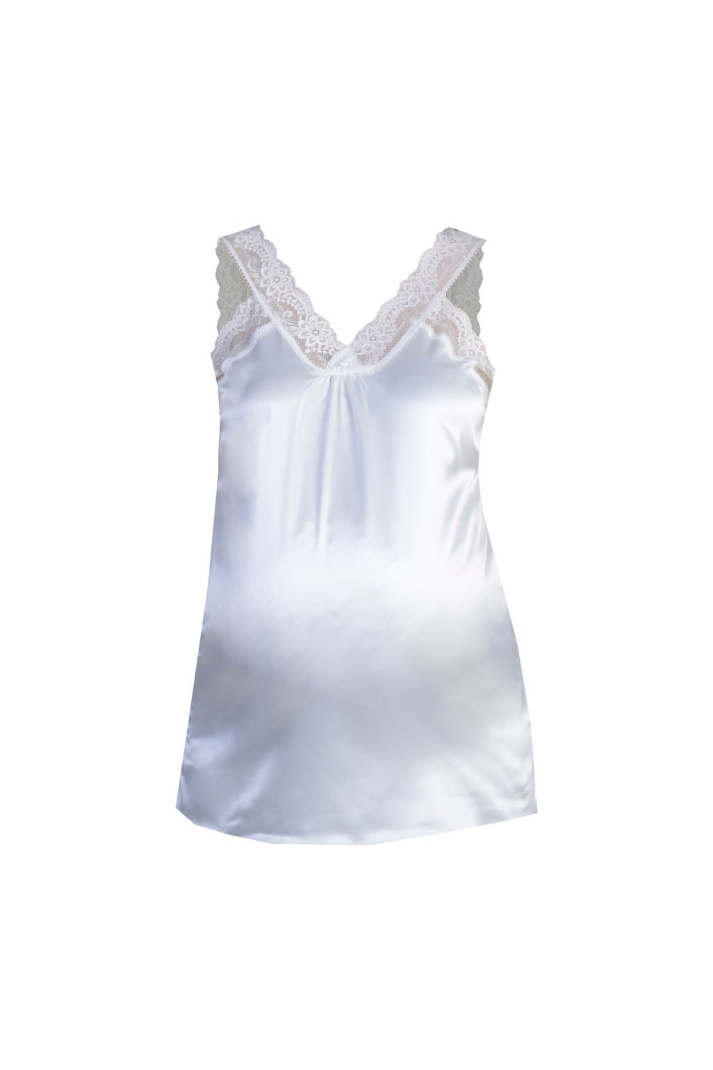 Ohma! white lingerie maternity top