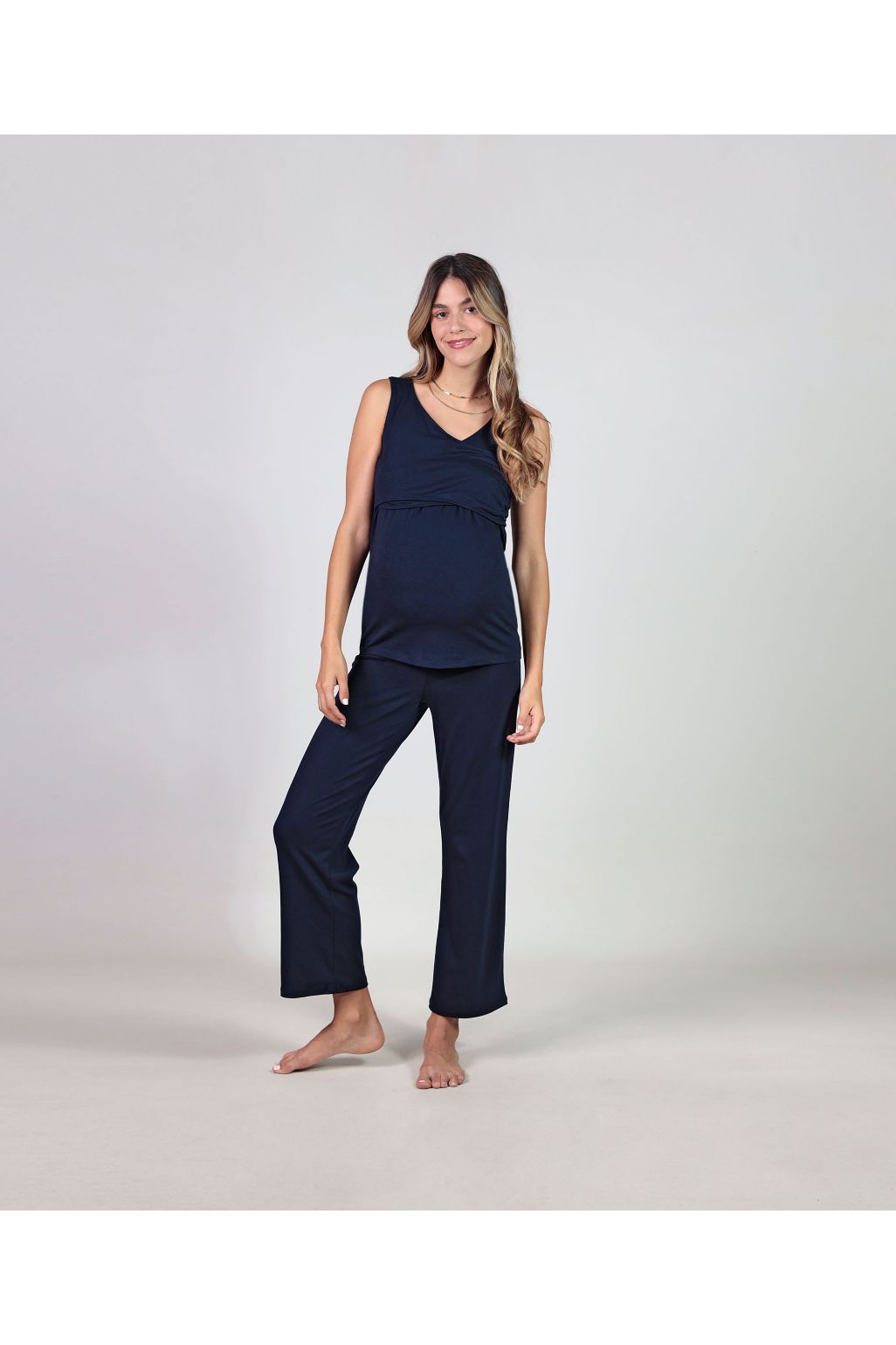 Ohma! Pantaloni largi de bază din tricot pentru maternitate