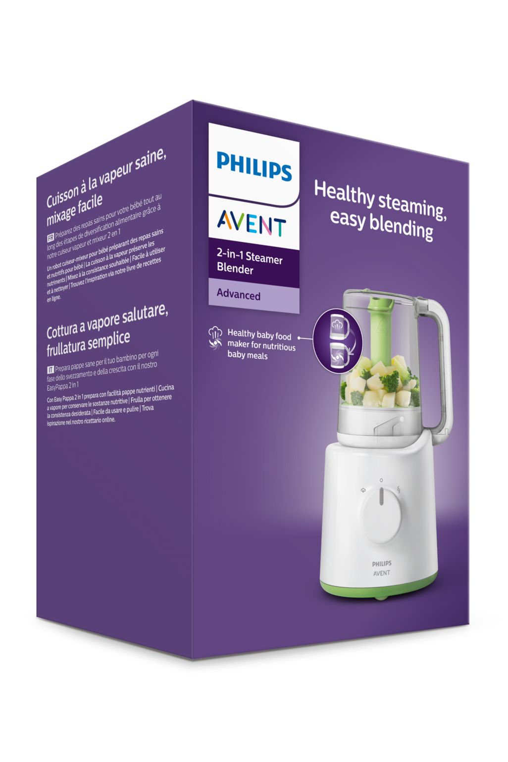 Philips Avent 2 in 1 healthy baby food maker food preparation