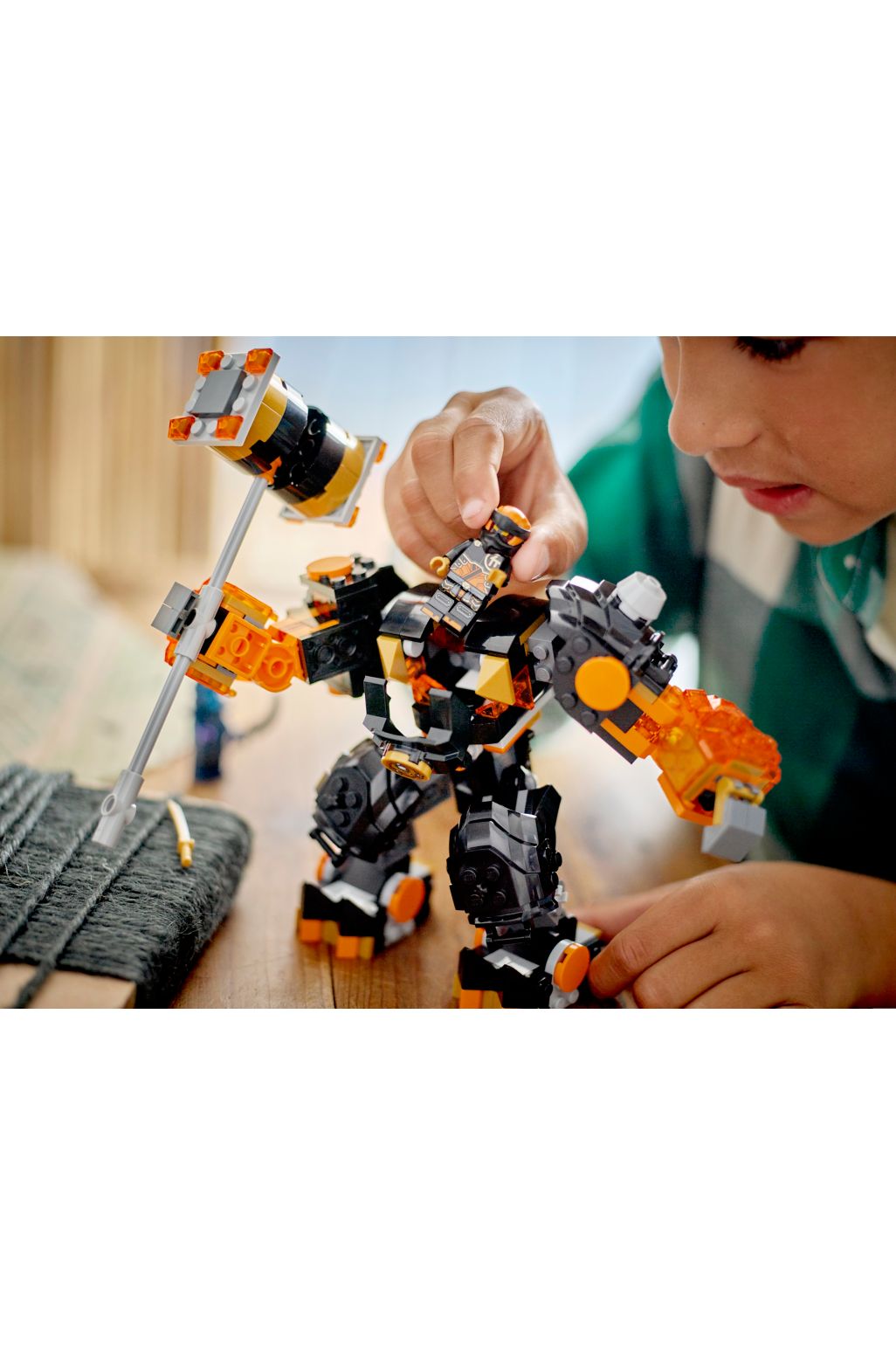 LEGO NINJAGO Cole s Elemental Earth Mech bricks