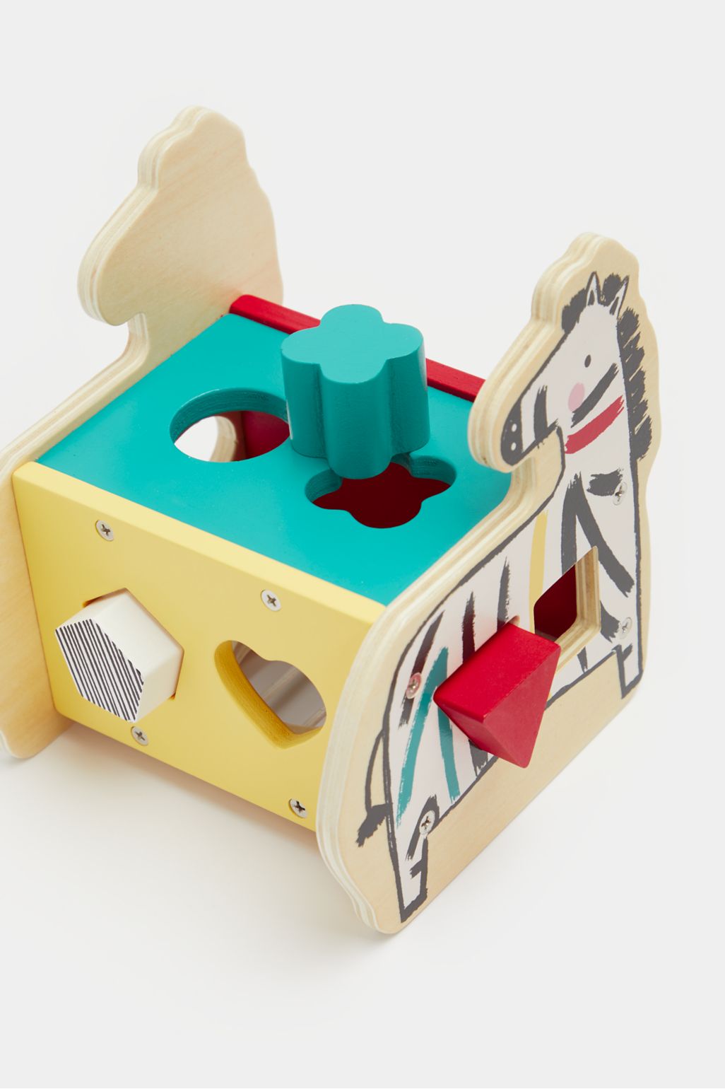 Mothercare Wooden Zebra Shape Sorter newborn