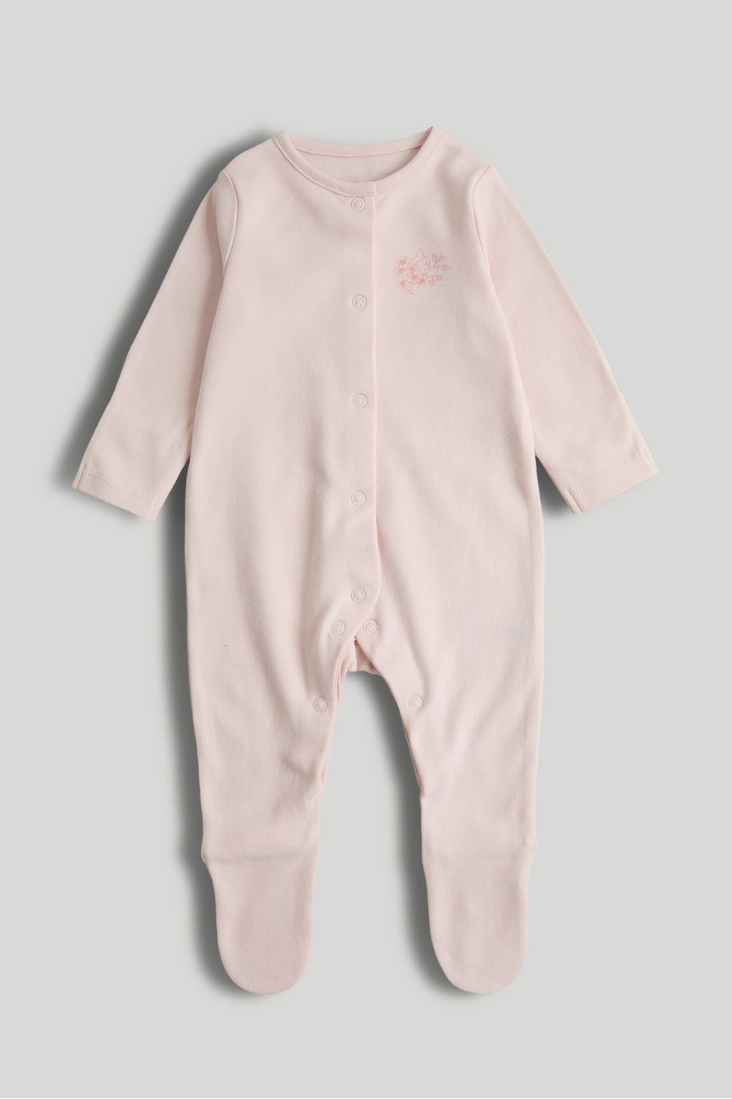 3 pack pink sleepsuits