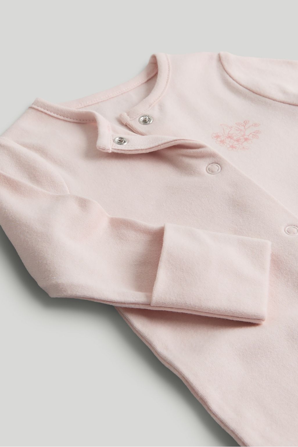 3 pack pink sleepsuits