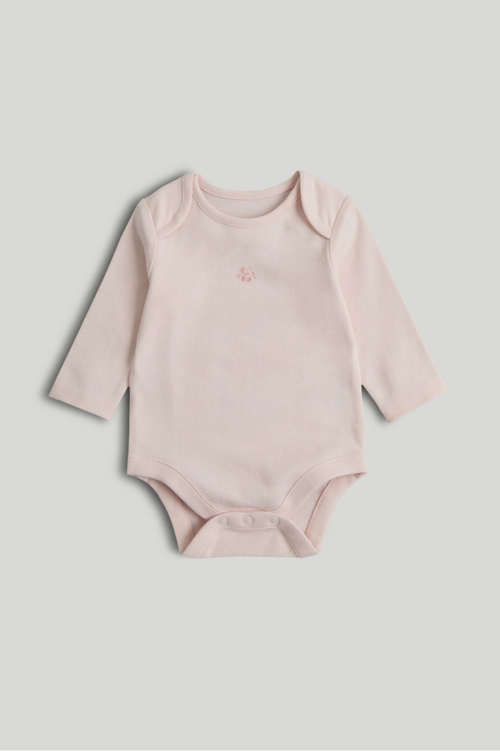 Pachet de 5 body-uri roz cu mâneci lungi