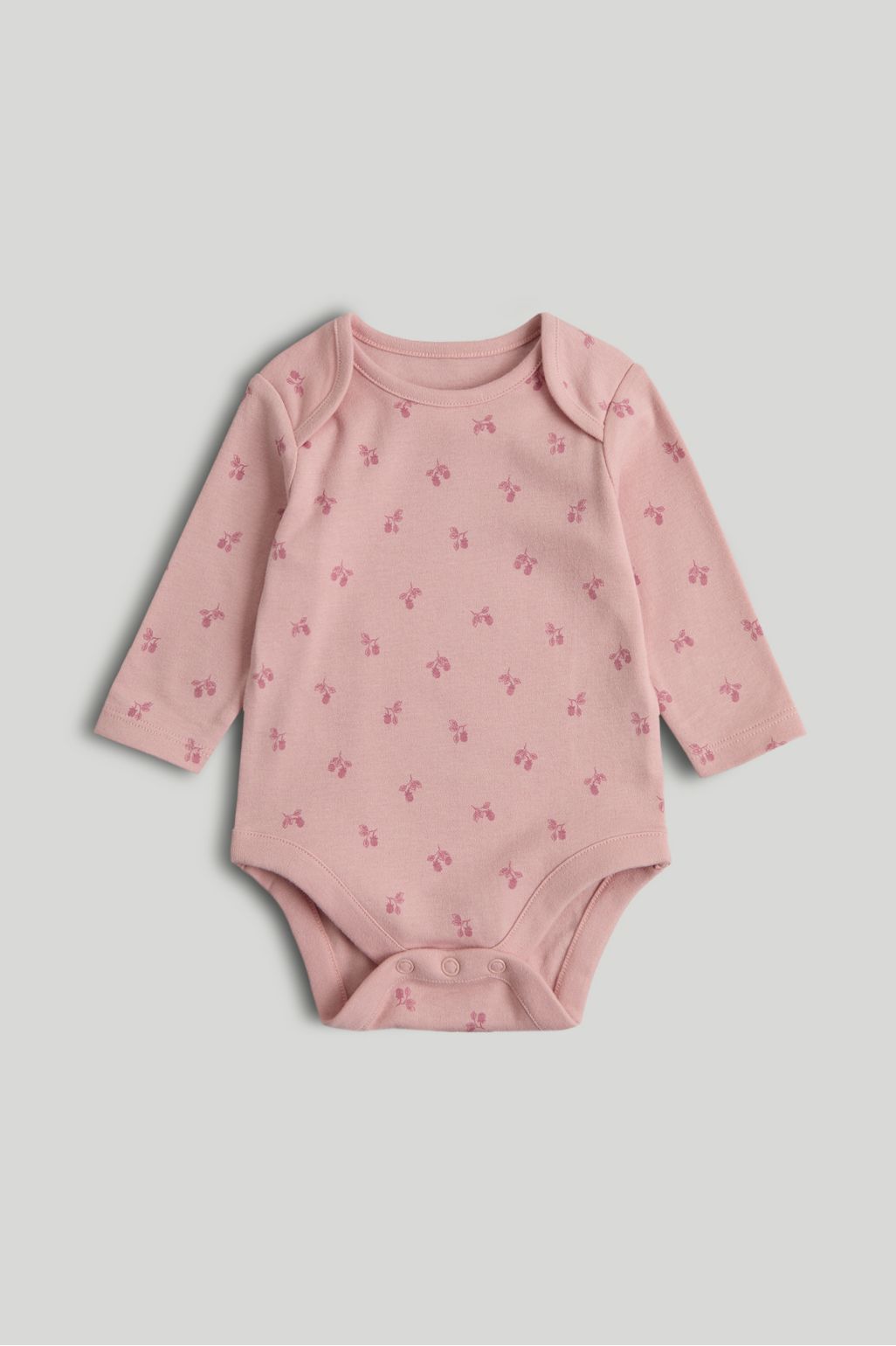 Pachet de 5 body-uri roz cu mâneci lungi