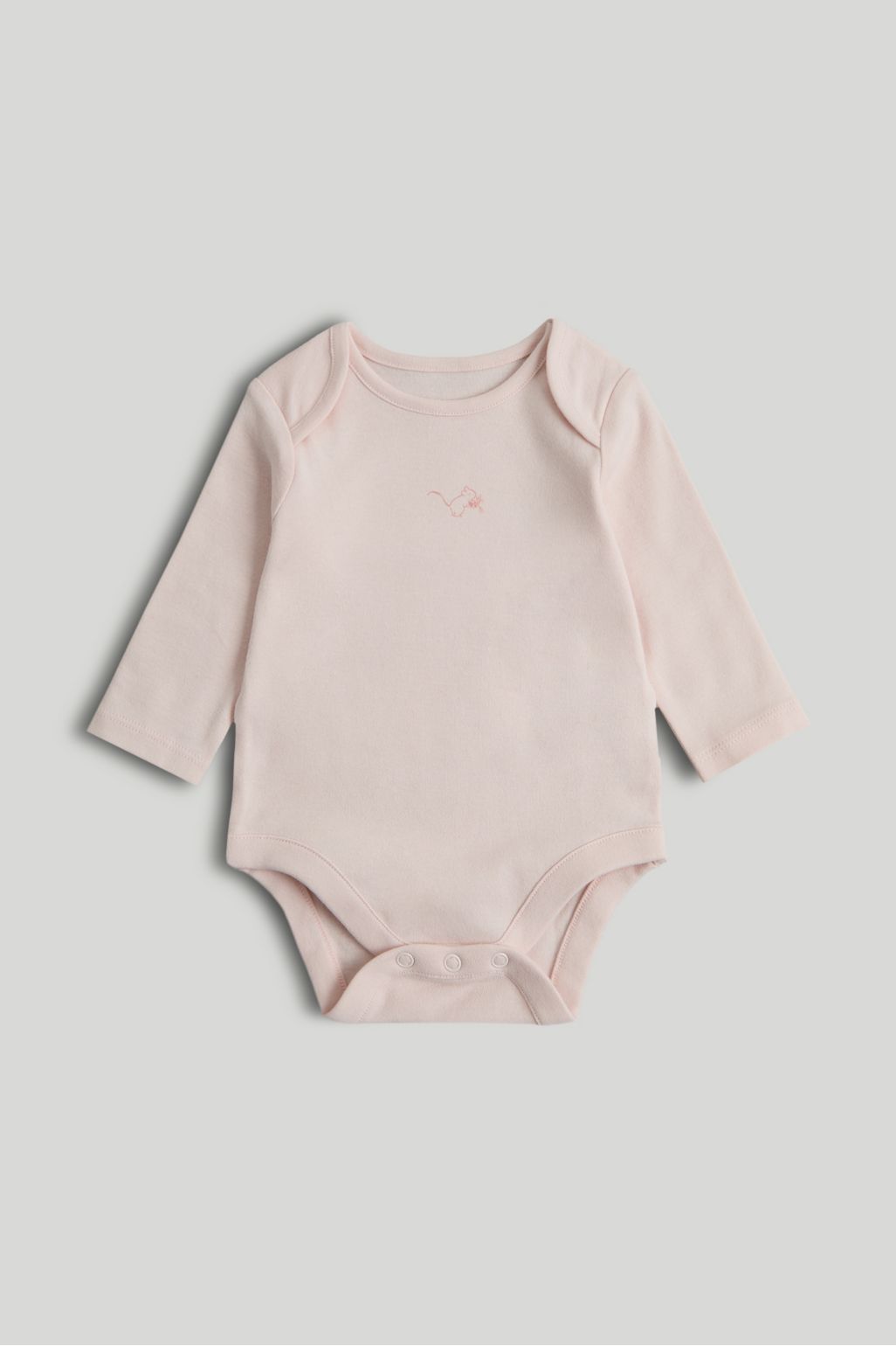 Pachet de 5 body-uri roz cu mâneci lungi
