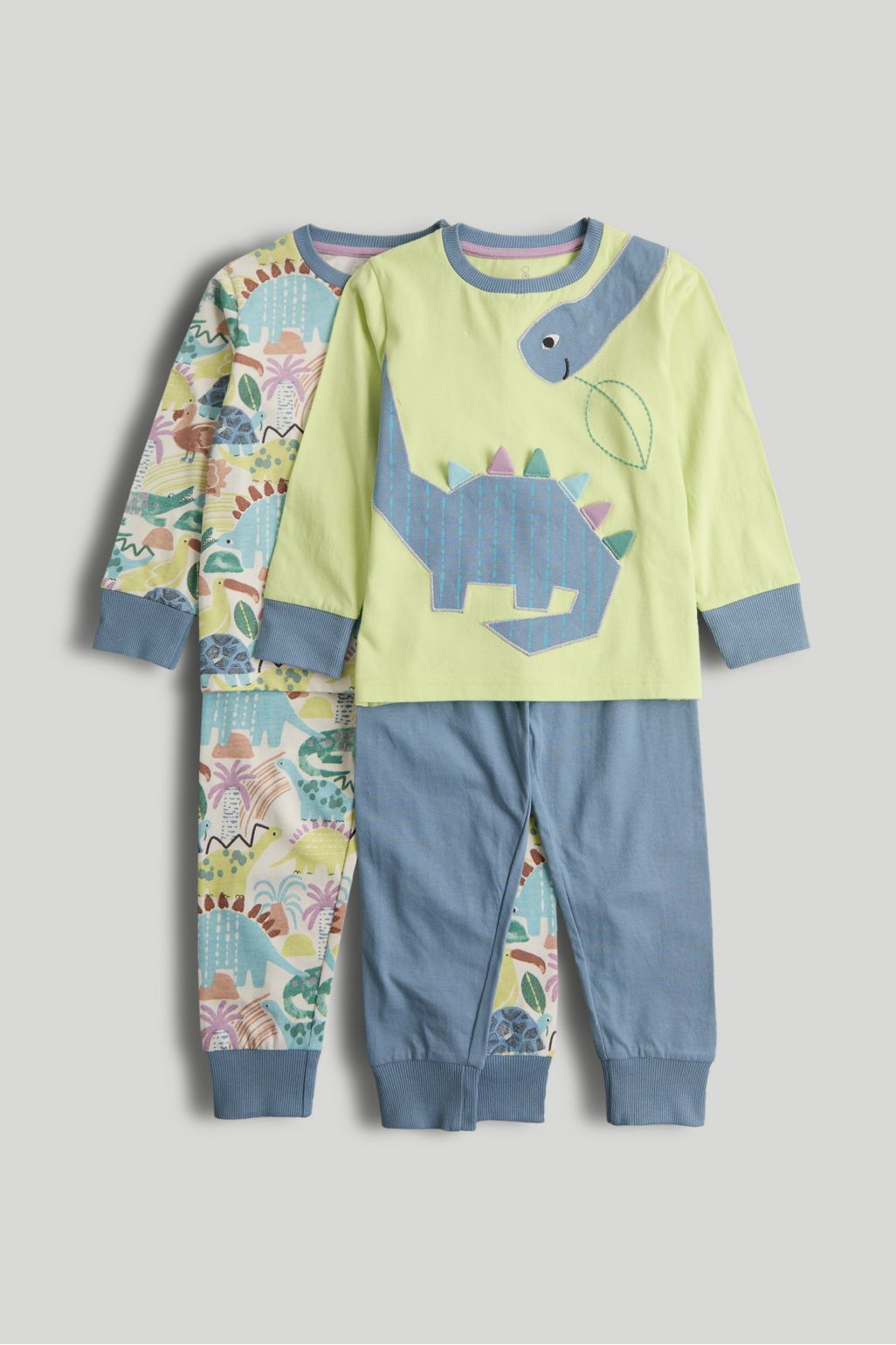 Pijamale cu dinozauri, pachet de 2 bucăți