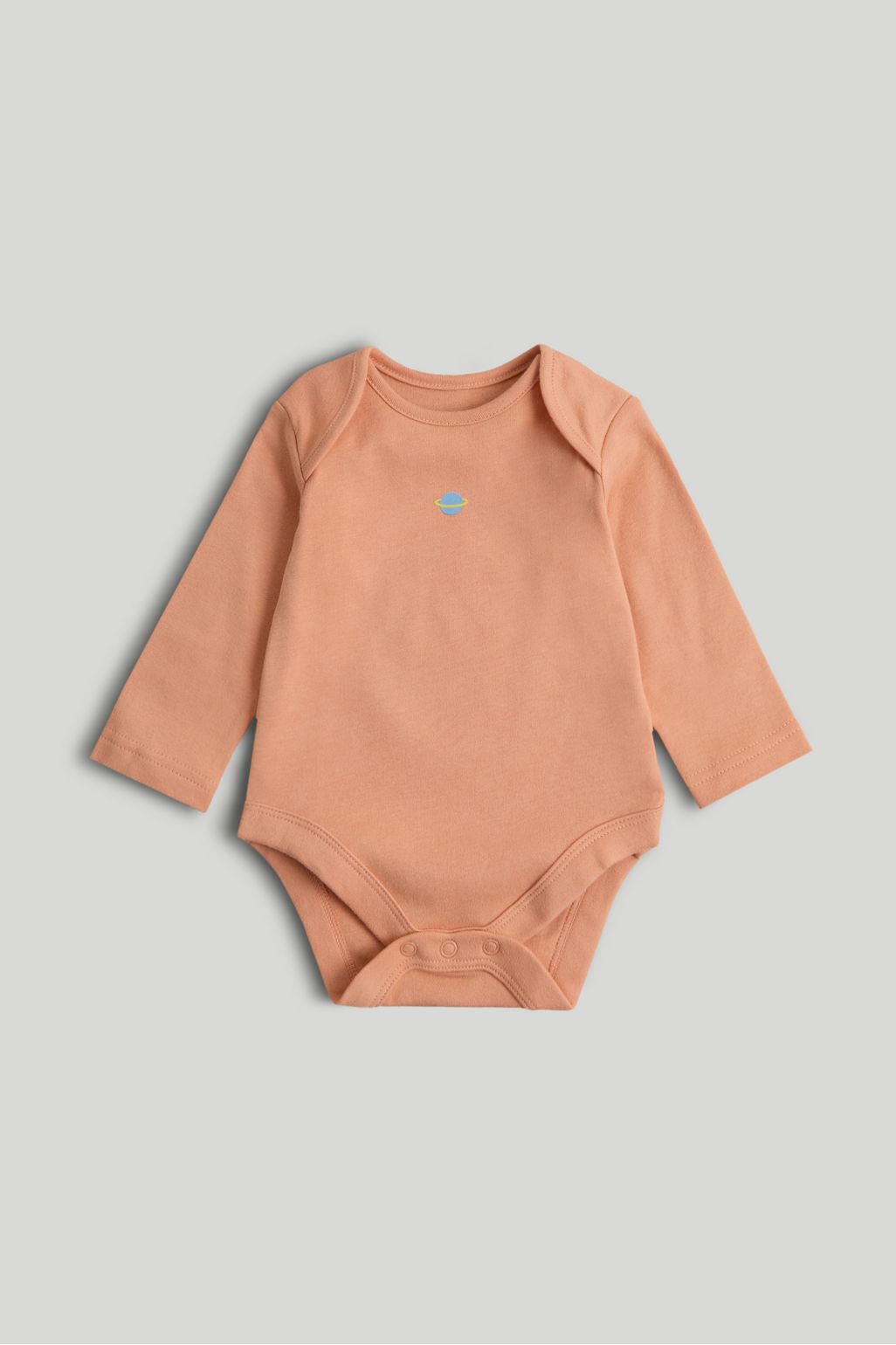 Pachet de 5 body-uri cu mâneci lungi, model spațial