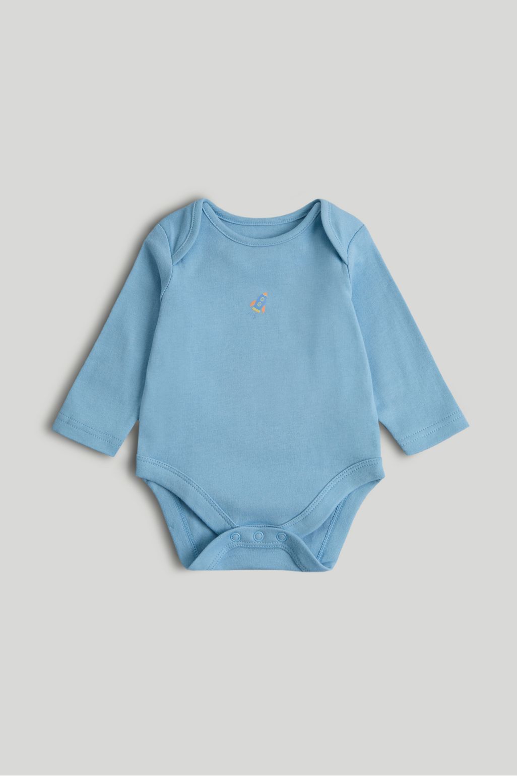 Pachet de 5 body-uri cu mâneci lungi, model spațial