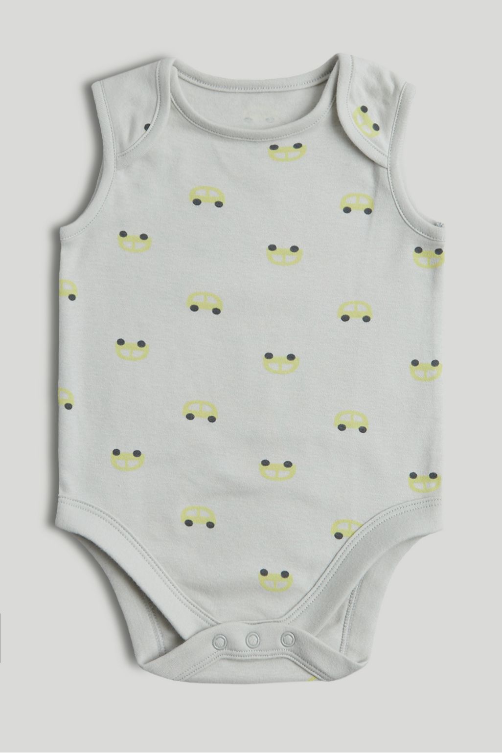 5 Pack Cars Sleeveless Bodysuits