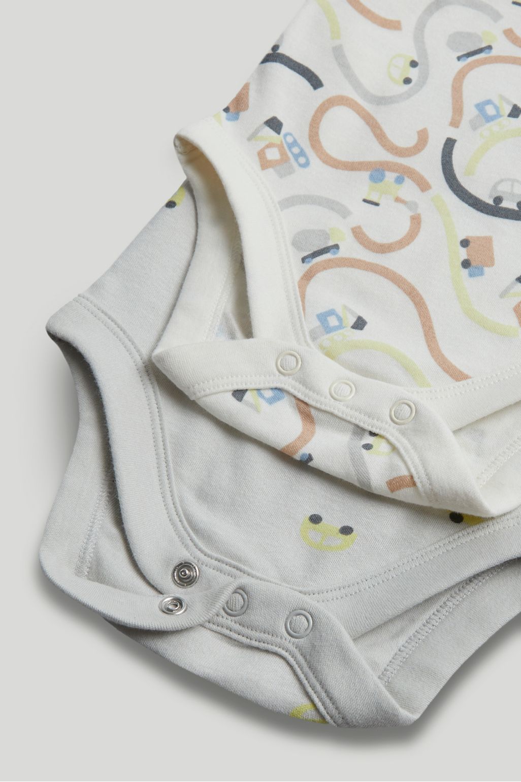5 Pack Cars Sleeveless Bodysuits